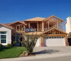 Room addition construction in Los Angeles with home expansion framing stage